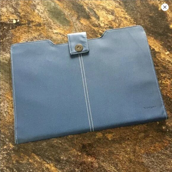 Two Targus Blue Twill Laptop Sleeve For 15" MacBook Pro NWOT - Picture 9 of 16